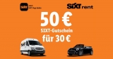 50€ Sixt Wertgutschein (3 Tage Mindestmiete) für 30€ bei LIDL