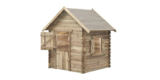 SwingKing Spielhaus Louise – Bausatz für 160 x 120 x 120 cm Holzhaus aus Fichte für 169,99€