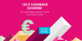 Telekom Cashback Aktion: 120€ Cashback bei Abschluss eines MagentaMobil Tarifs