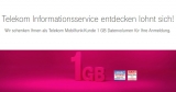 Telekom Mobilfunk-Kunden: 1 GB Telekom Datenpass gratis bei Anmeldung zum Informationsservice