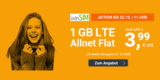 winSIM LTE All 1 GB (All-Net-Flat & 1 GB LTE) für 3,99€ pro Monat