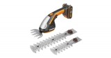 Worx Akku Gras- und Strauchschere WG801E (inkl. 3 verschiedene Messer) für 49€