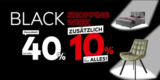 XXXLutz Black Shopping Week: 40% Rabatt auf ausgewählte Artikel + 10% Sofortrabatt + 50€ Gutschein ab 150€