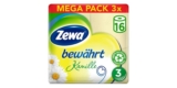 3x 16 Rollen (á 150 Blatt) Zewa Klopapier 3-lagig bewährt Kamille für 8,96€ – günstiger als dm Eigenmarke